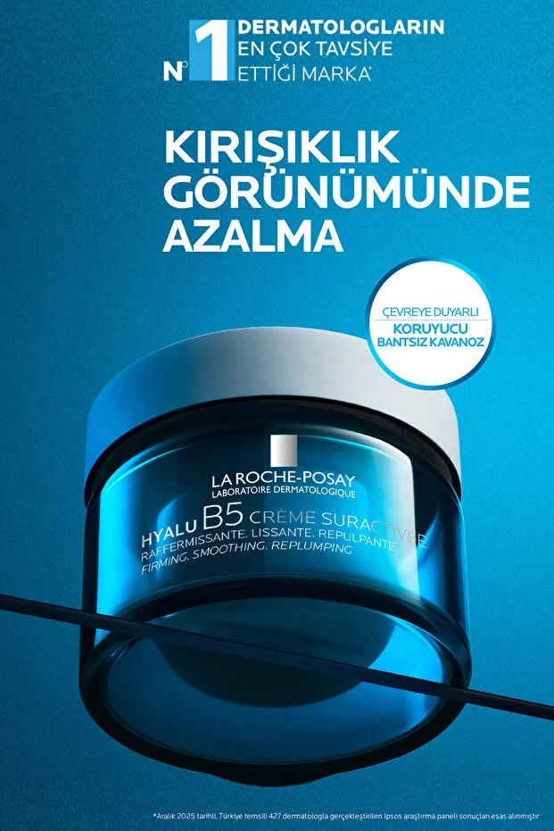 La Roche Posay Hyalu B5 Hyalüronik Asit İçeren Kırışıklık Karşıtı & Dolgunlaştırıcı ve Nemlendirici Krem 50 ml